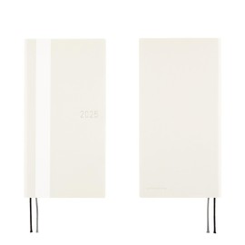 Hobonichi Techo 2025 Weeks [Japanese/Tall and Slim Size/April Start/Planner] White Line: Ivory