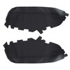 NLQR 2Pcs Front Door Panels Armrest Cover Leather Black Compatible