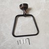 Oil Rubble Bronze Brass Bath Trapezoidal Towel Ring Towel Holder,