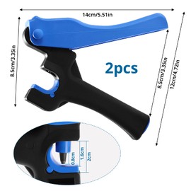 VooGenzek 2 Pieces 4 mm Hose Hole Punch, Drip Irrigation Pipe Hole Punch, Garden Drip Irrigation Tool Hole Punch, for 16/20 mm PE Pipe