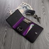 HANATORA PKC Genuine Leather Key Case, Trifold, 2 Buttons, 6