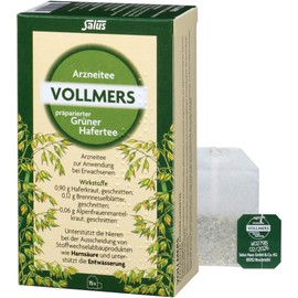VOLLMERS Prepared Green Oat Tea Filter Bags Pack of 15