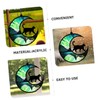 Zerodeko 2Pcs Cat Moon Acrylic Wall Decoration Creative Hanging Ornament