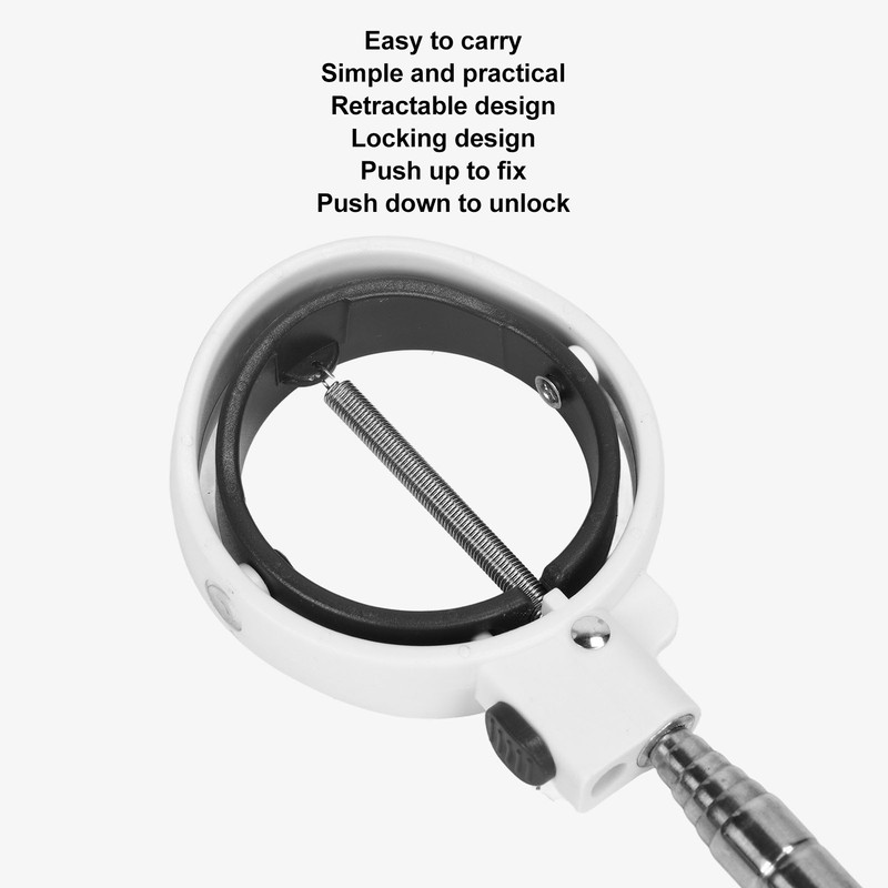 Golf Ball Retriever Telescopic Ball Picker Stainless Steel 8 Sections