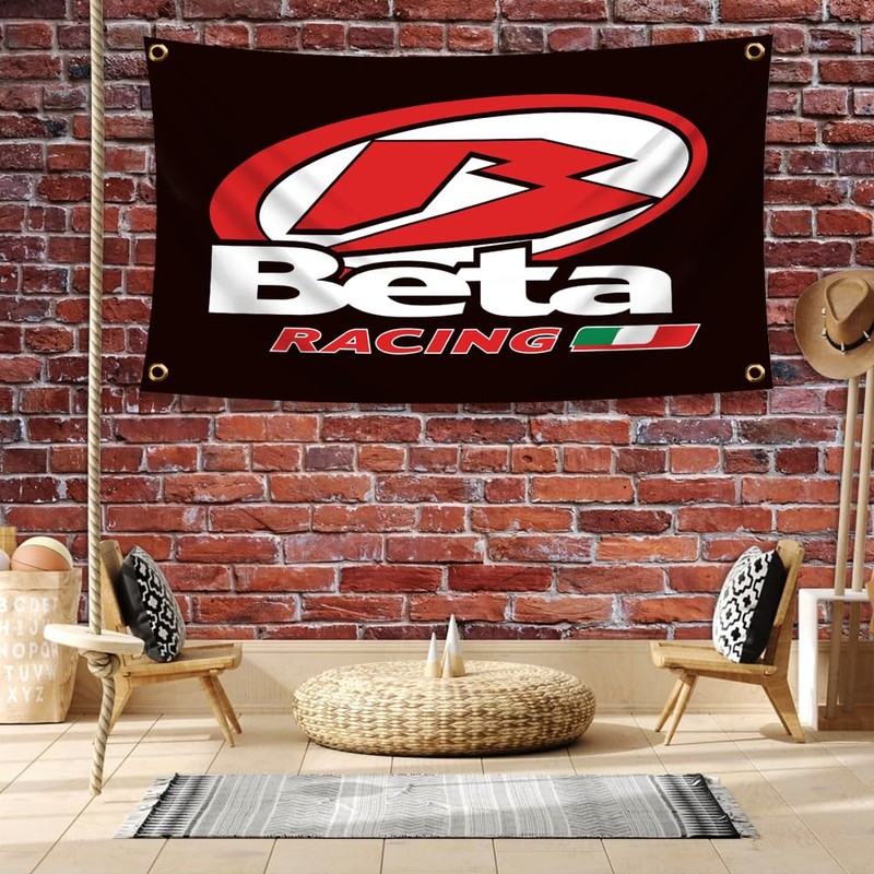 ENMOON Betas Racing Flag Banner 3x5Ft Motorcycle Racing Flag Shop