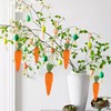 8 x Easter Carrots (8cm) Orange Mini Carrots Hanging Pendant