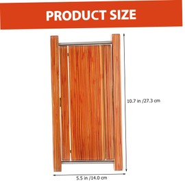 minkissy Bamboo Foot Stool with Height Stylish Manicure Footrest for Home and Salon Use Convenient Storage for Tools Enhances Comfort During Foot Care