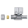 1/4 Turn Straight Stop Valve ,3/8-in Compression x 1/2-in PEX
