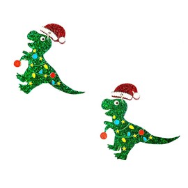 jojofuny Xmas Drop Earrings 1 Pair Christmas Earrings Dinosaur Drop Earrings Holiday Earrings for Women Girls Earring