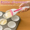 2 pcs Cupcake Scoop,Cupcake Scoop Batter Dispenser,Cupcake Batter Dispenser,One Click
