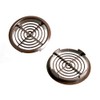 Merriway BH07432 (10 Pcs) Louvred Soffit Vent Push-In Roof Disc