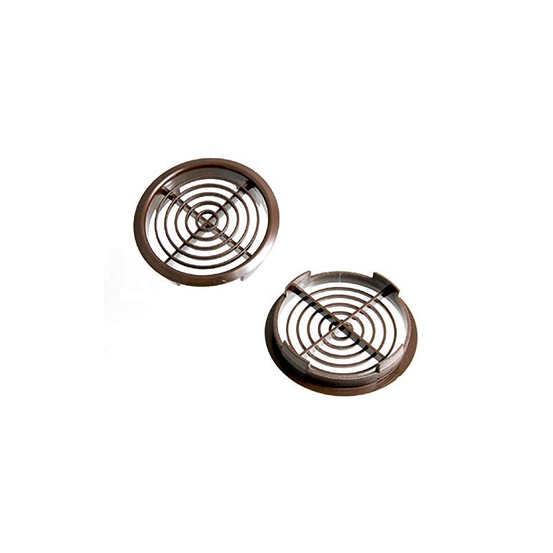 Merriway BH07432 (10 Pcs) Louvred Soffit Vent Push-In Roof Disc