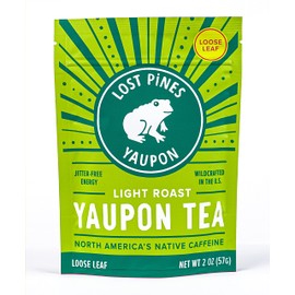 2 oz Light Roast Yaupon Tea (loose leaf) - Lost Pines Yaupon Tea - Sustainably wild harvested yaupon, the only caffeinated plant native to North America.
