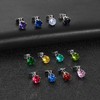 Multicolor Crystal Dangle Earrings and Studs for Women 930 Silver