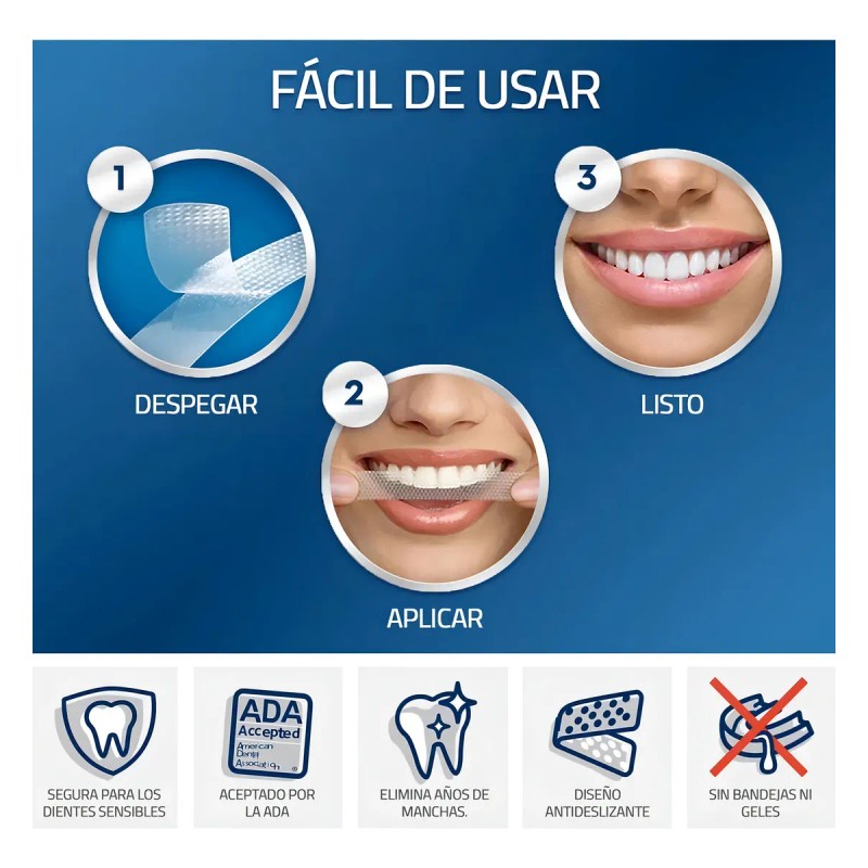28pares Tira Tiras Blanqueadoras Dientes Blanquear Eficaces Limpiar Eliminar Manchas