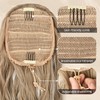 Flufymooz Ponytail Extension, 56 cm Ponytail with Drawstring Hair Extensions,