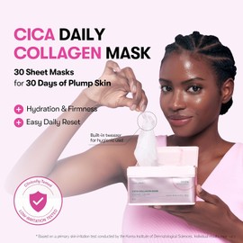 Cica Collagen Mask by Vt Cosmetics for Women - 30 Pc Mask