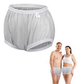 Adult Diaper Cover Noiseless Incontinence Protective Briefs for Incontinence Leak Protection Plastic Pants Cover Unisex