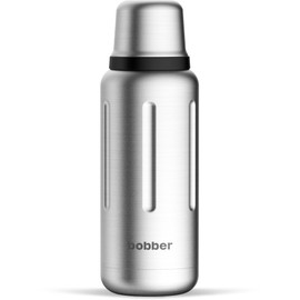 Bobber - 34 oz Vacuum Insulated Stainless Steel Water Bottle with Cup Lid - Dishwasher Safe - Keeps Drinks Hot for 48 Hours and Cold for 72 Hours - Double Walled Thermo Flask (Matte)