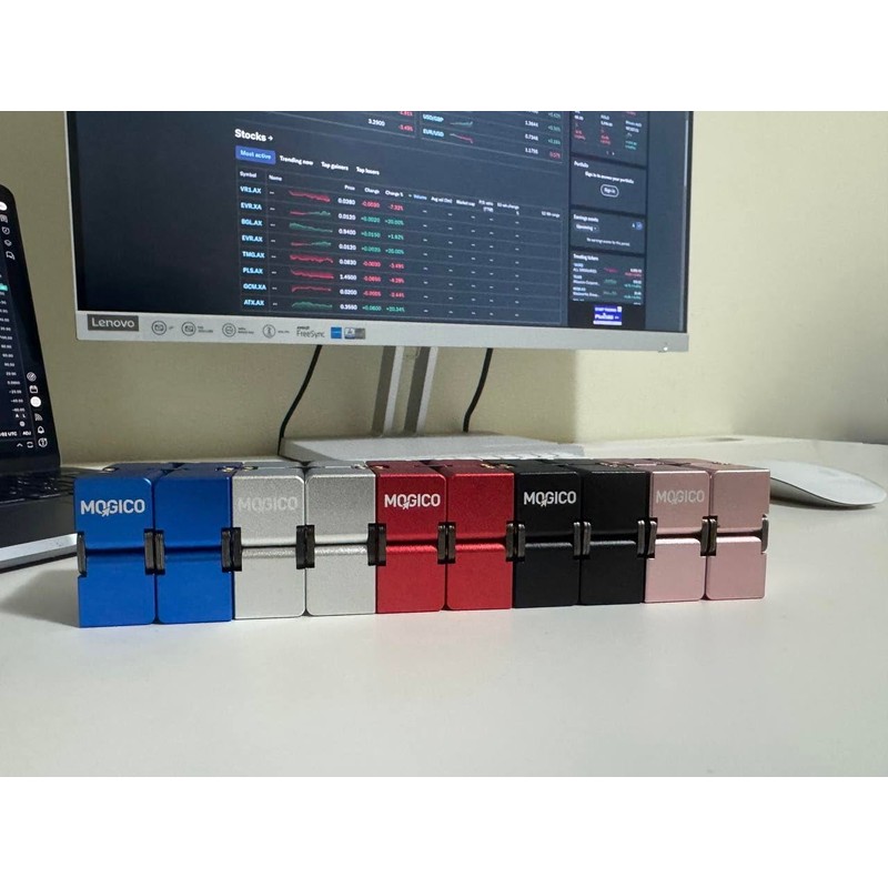 Mogico Premium Aluminium Infinity Cube, Metal Fidget Toy for Stress