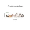 Fujitoya Cat Silhouette Wall Sticker Removable Living Room DIY Entrance