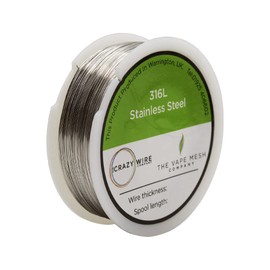 316L Medical/Marine Grade Stainless Steel Round Wire (0.4mm (26 AWG) 336g Spool)