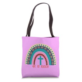 Easter He Is Risen Risen Indeed Womens Mens Tote Bag