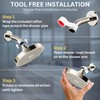 GURIN Shower Head High Pressure Rain, Luxury Bathroom Showerhead with