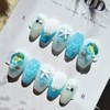 Summer flow.Lump wave sea beach unique emotional nail - egg