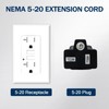 EP 25 Ft 10/3 SJTW NEMA 5-20 P/R Outdoor Extension