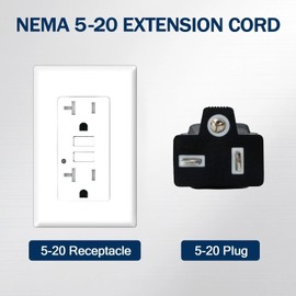 EP 25 Ft 10/3 SJTW NEMA 5-20 P/R Outdoor Extension Cord, Yellow