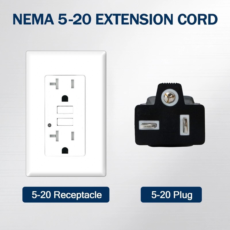 EP 25 Ft 10/3 SJTW NEMA 5-20 P/R Outdoor Extension
