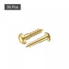 sourcing map Wood Screws M2.5 x 10mm Slotted Round Head