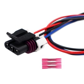 LIZAPUS 3-PIN Front Turn Signal Lights Connector Compatible with Freightliner Cascadia 2008-2017 Pigtail Plug Wiring Harness A0651907007