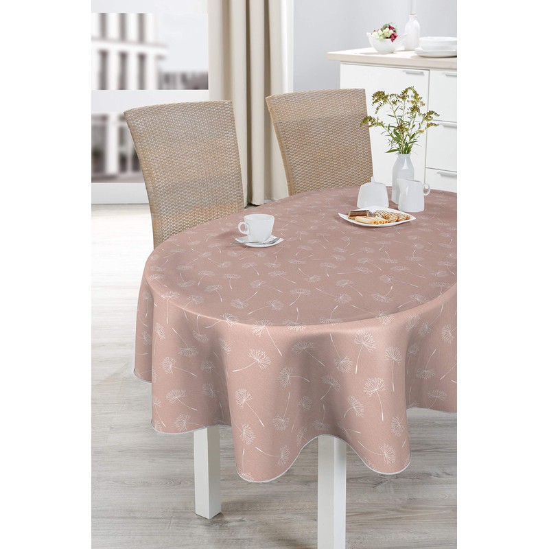 Beautex Oilcloth Tablecloth Washable Dandelion Rose Square 130 x 160