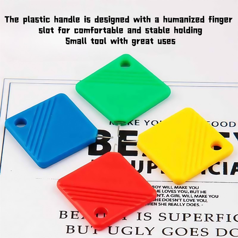 Omeblos Needle Threaders,Needle Threaders Hand Sewing,Square Plastic Needle Threader,Needle Threader