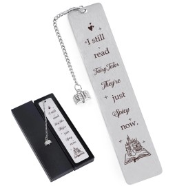 Shejdgart Funny Fairy Tale Stainless Steel Bookmark Gift for Book Lovers and Readers