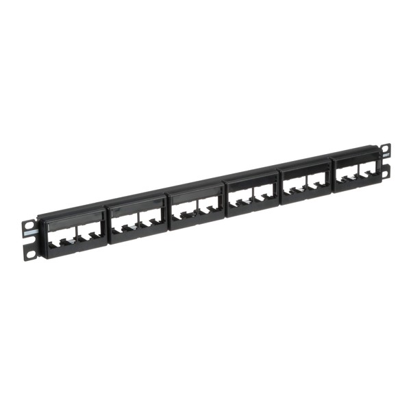 Panduit Modular Patch Panel Frame 4 Port Faceplate Type (with Patch Panel Label) 24 Ports 1U CPPL24WBLY CPPL24WBLY