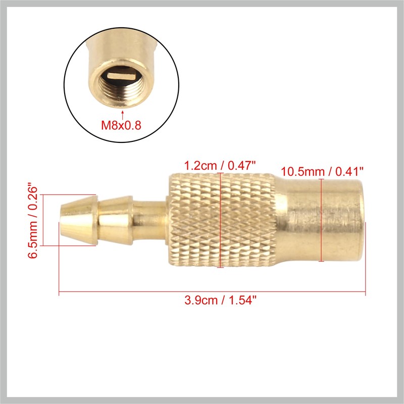 RATCHROLL 6.5mm Air Chuck Adapter Tire Inflator Tire Chuck Compressor
