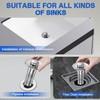 Bathroom Sink Stopper Hair Catcher, Pop-up Sink Drain Strainer with