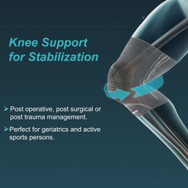 Tynor Knee Cap with Patellar Ring, Grey, Medium, 1 Unit
