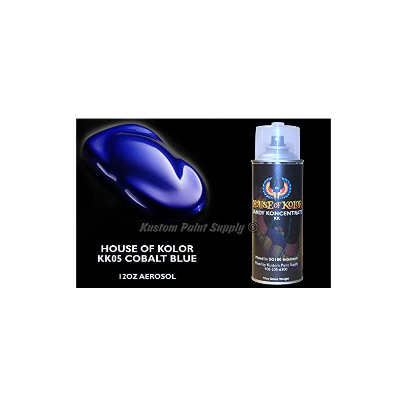 House of Kolor Cobalt Kandy KK05 12oz Aerosol Can Blue