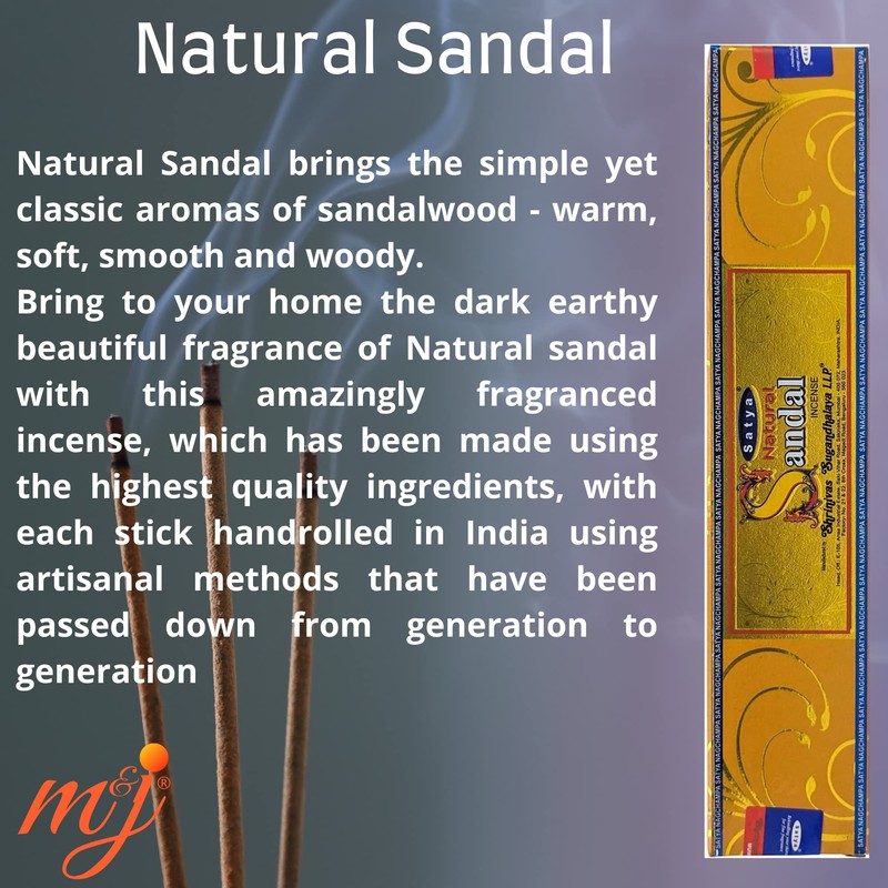 Original Satya Nag Champa Natural Sandal Incense Sticks | with