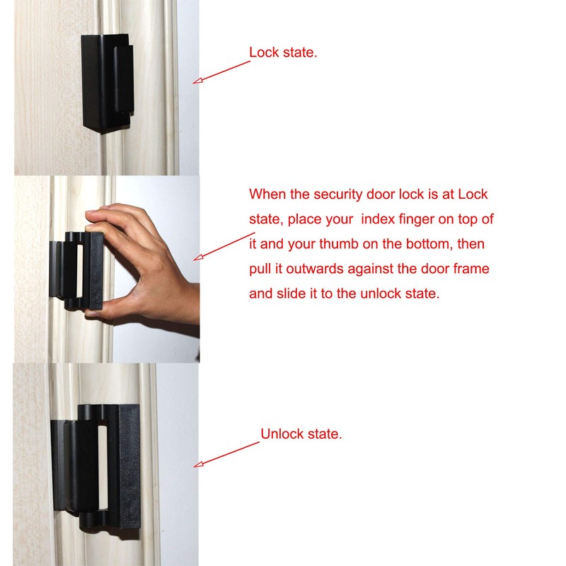 One Piece Aluminum Alloy Security Door Lock Reinforcement Dead Bolt