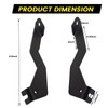 KANGIKX F150 Front A-Pillar Hood Hinges LED Work/Cube Light Mount