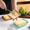 Sweejar Ceramic Butter Dish with Lid for Countertop,Porcelain Butter Keeper