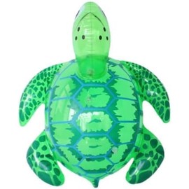 Mr. Gadget solutions Blow Up PVC Inflatable Turtle Play Ride On Swimming Float Toy Rafting For Beach & Pool Party -Reusable