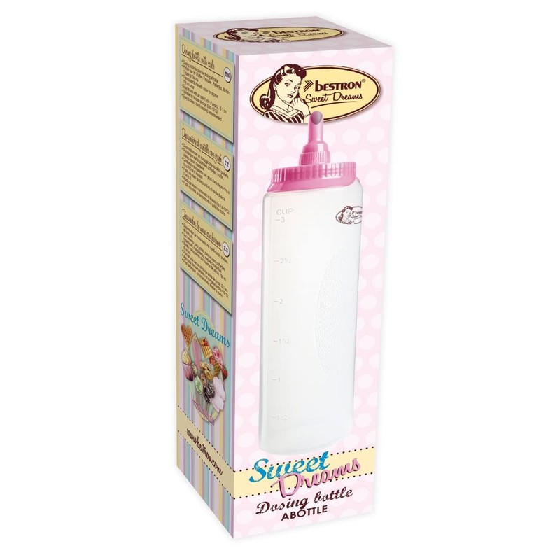 Bestron Dough Scoop with Scale 700 ml for Crepes, Poffertjes,
