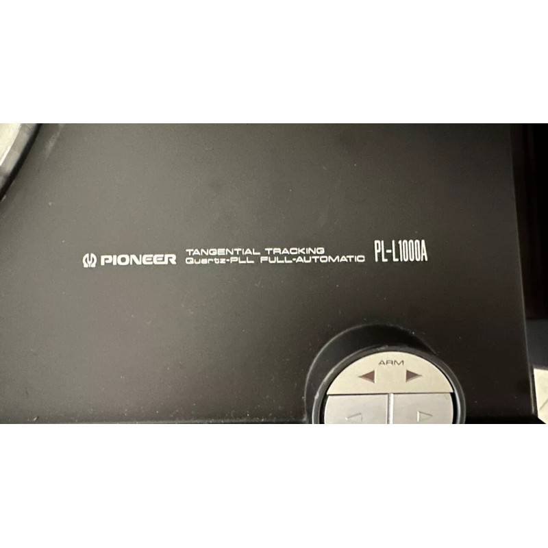 Pioneer PL-L1000 PL-L1000A Metal Silver Black Badge Replacement Plate