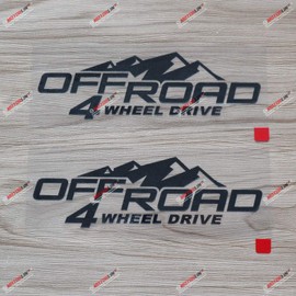 2X Black 6 Inches 4X4 Off Road 4WD Mountain Decal Sticker Car Vinyl fit for Jeep Toyota Ford etc Style b